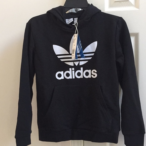 Adidas Trefoil Hoodie Youth big boy Medium - Picture 2 of 7